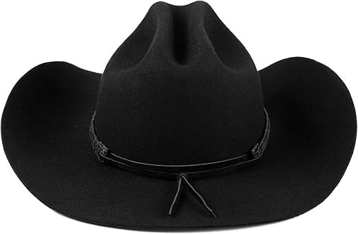 Lack of Color The Ridge – Black 100% Australian Wool Cowboy Hat with Cattleman Crown, Flicked B... | Amazon (US)