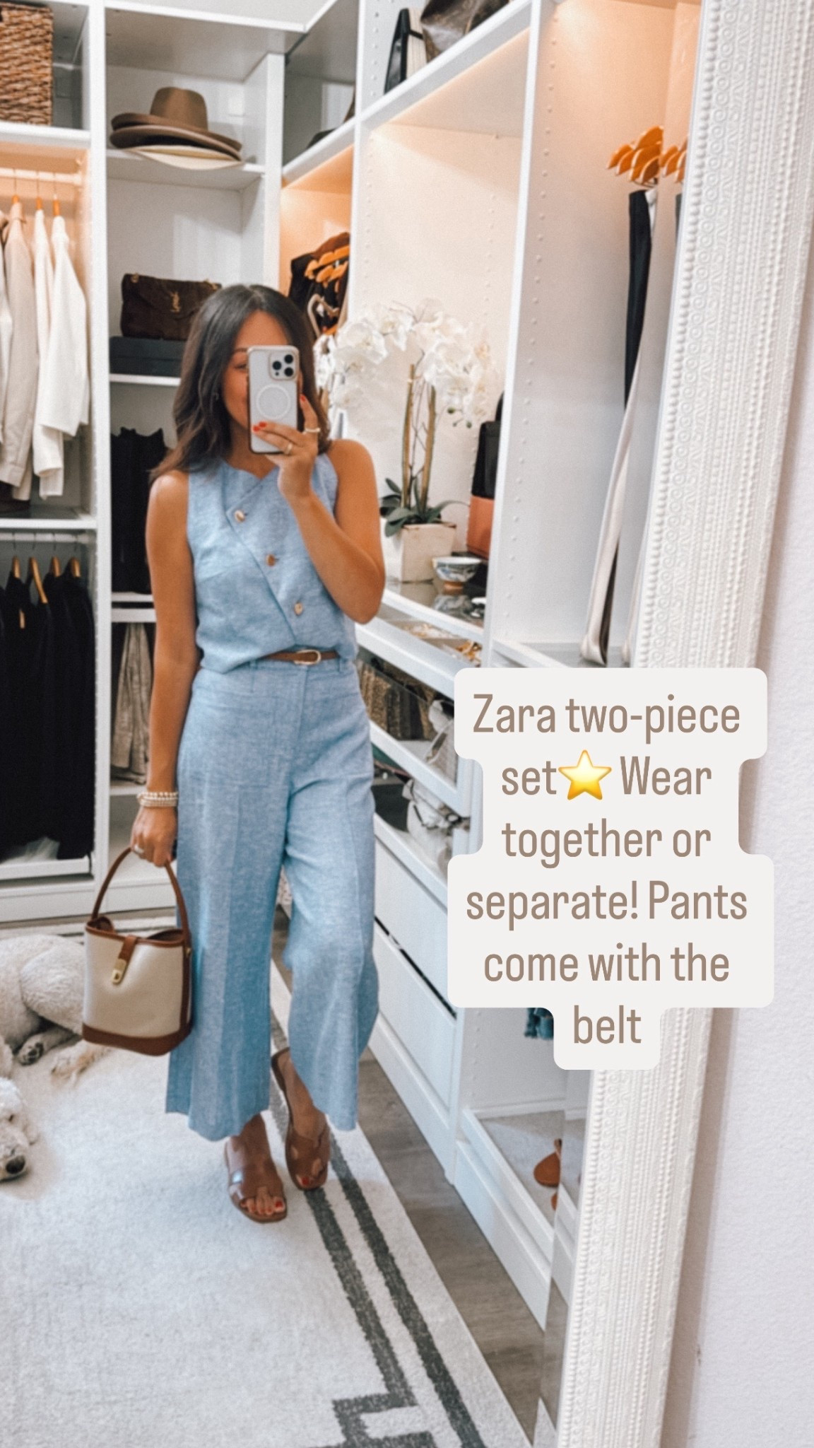Zara 2 piece set⭐️ wearing a small in the pants and medium in the top 

#LTKFindsUnder100 #LTKOver40