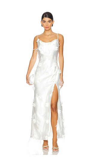 Lunaria Maxi Dress in Ivory | Revolve Clothing (Global)