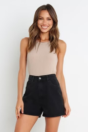 Ostia Shorts - Black Wash | Petal & Pup (AU)