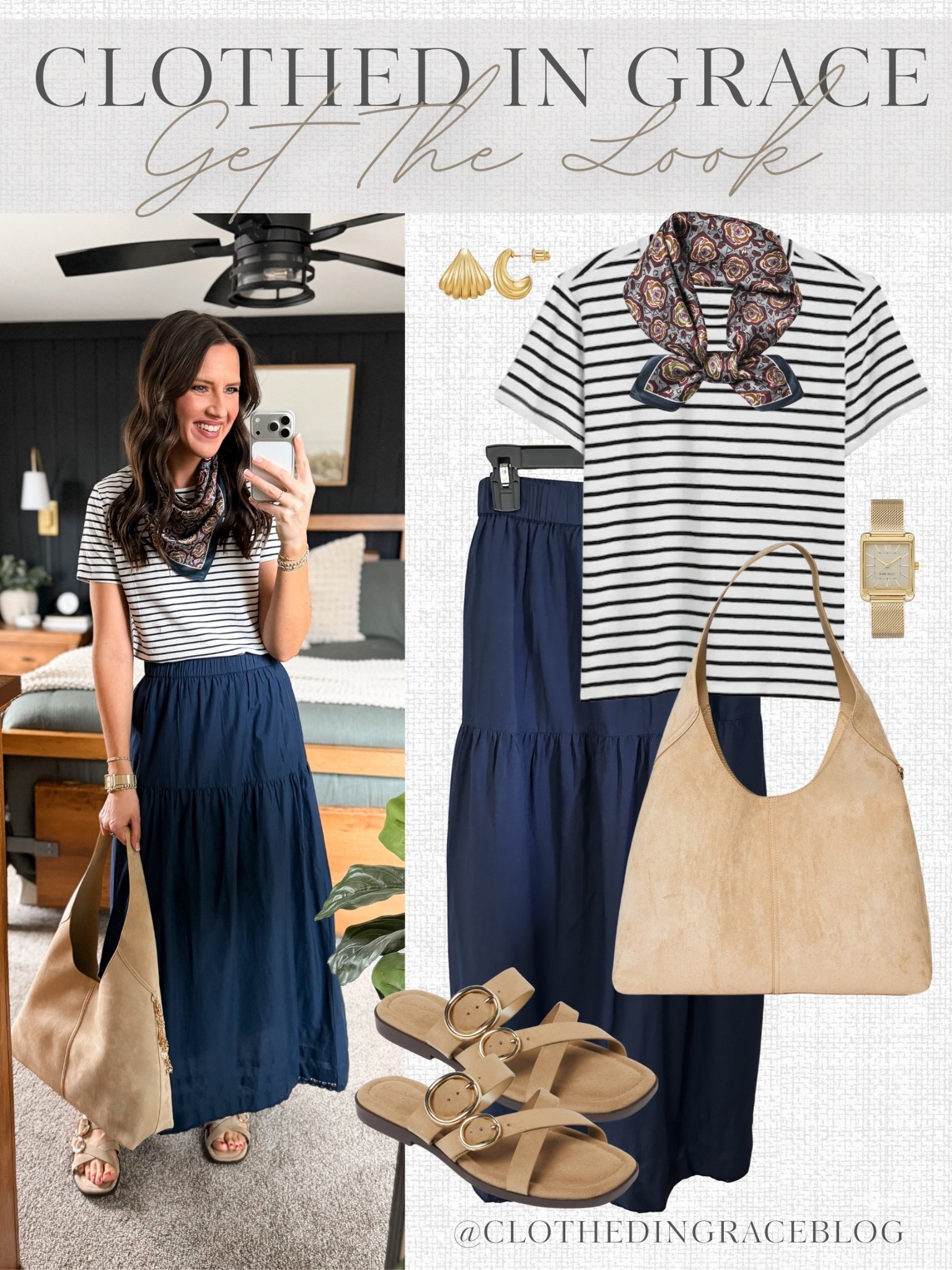 Spring Capsule Styling 

Tee - small (runs a little big) 
Skirt - small tall 