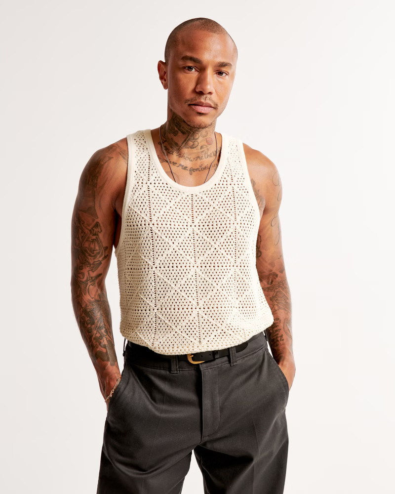 Pride Crochet Knit Tank | Abercrombie & Fitch (US)