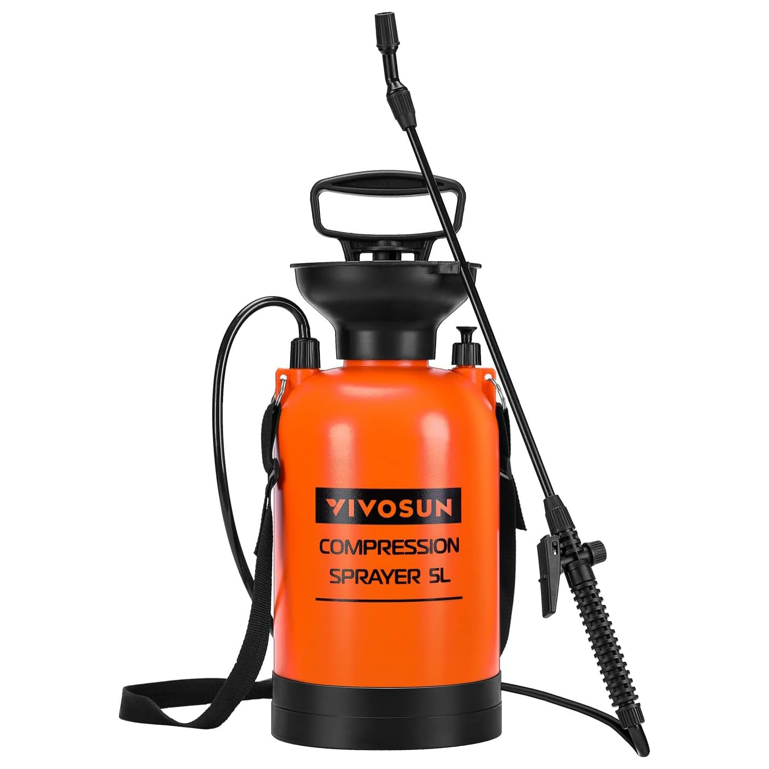 VIVOSUN 1.35-Gallon Pump Pressure Sprayer, Pressurized Lawn & Garden Water Spray Bottle with Adjustable Shoulder Strap, for Spraying Plants, Garden Watering and Household Cleaning | Amazon (US)