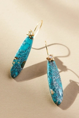 Oblong Stone Drop Earrings | Anthropologie (US)