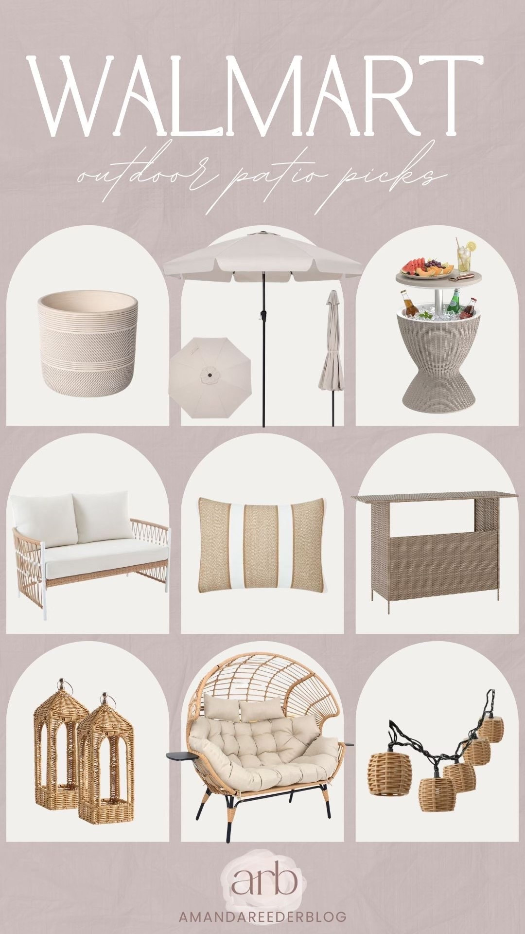 Outdoor / patio picks from Walmart 😍 patio refresh, patio furniture, outdoor furniture, patio finds, Walmart home, Walmart outdoor finds, Walmart finds, Walmart find, egg chair, outdoor umbrella, outdoor decor, outdoor cooler, outdoor hosting, summer hosting

#LTKSeasonal #LTKHome