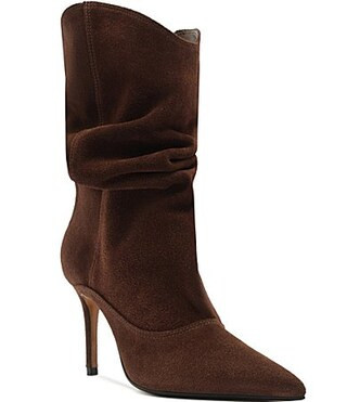 Schutz Maryana Slouch Suede Pointed Toe Boots - 9 | Dillard's