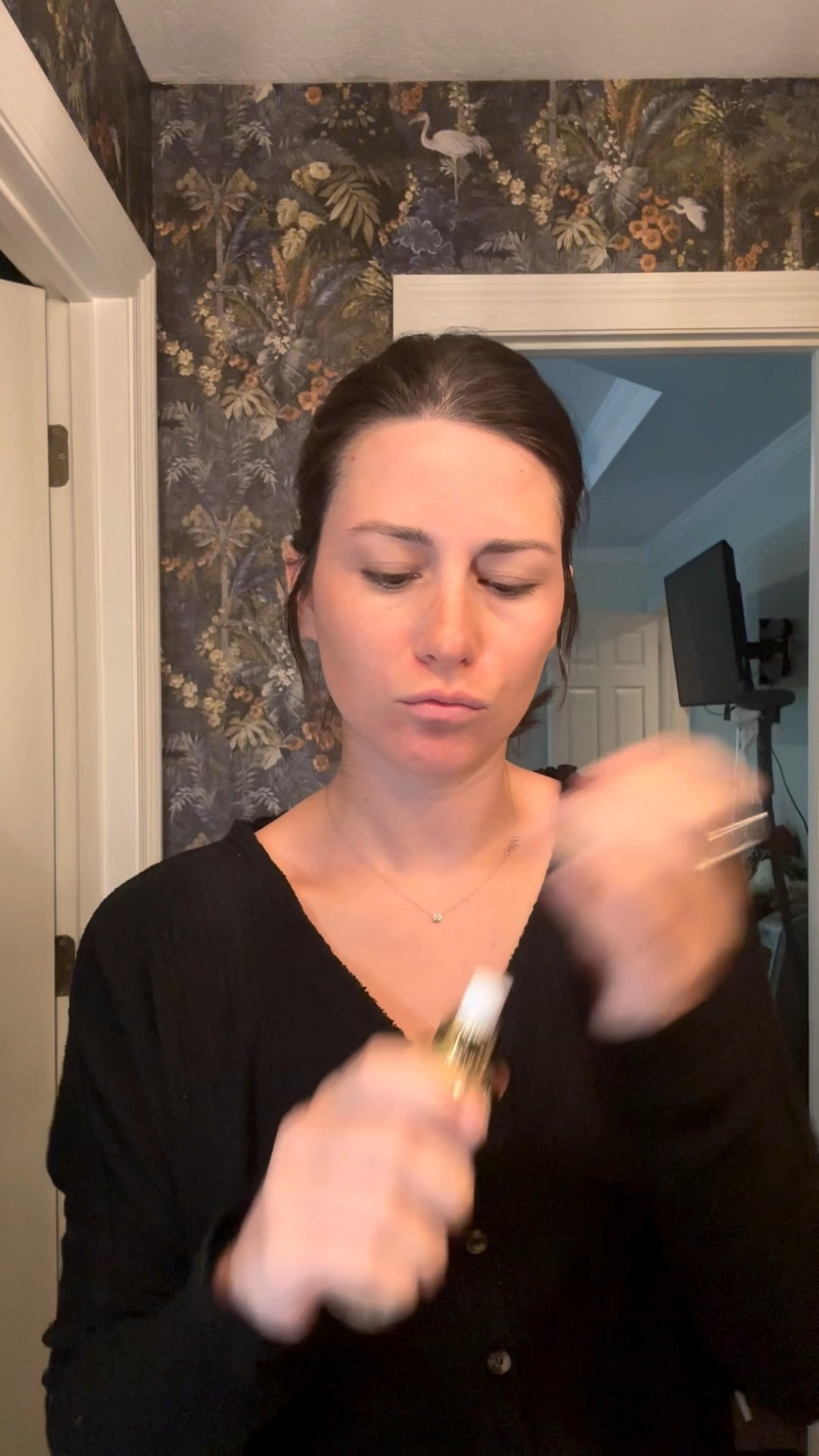 #GRWM while I share my holy grail product. The newest addition to my makeup and a serum I am LOVING— the @foreverbloomskincare Biomimic Lifting Serum. 

Wear it under makeup or on its own — I love it mixed with a touch of bronzing drops for a “my skin but better” glow, this serum is truly improving and hydrating my skin more and more with each use. 

#ForeverBloom #LTK #CleanBeautyLuxury #BiomimicFoundation 

#LTKStyleTip #LTKBeauty #LTKTravel