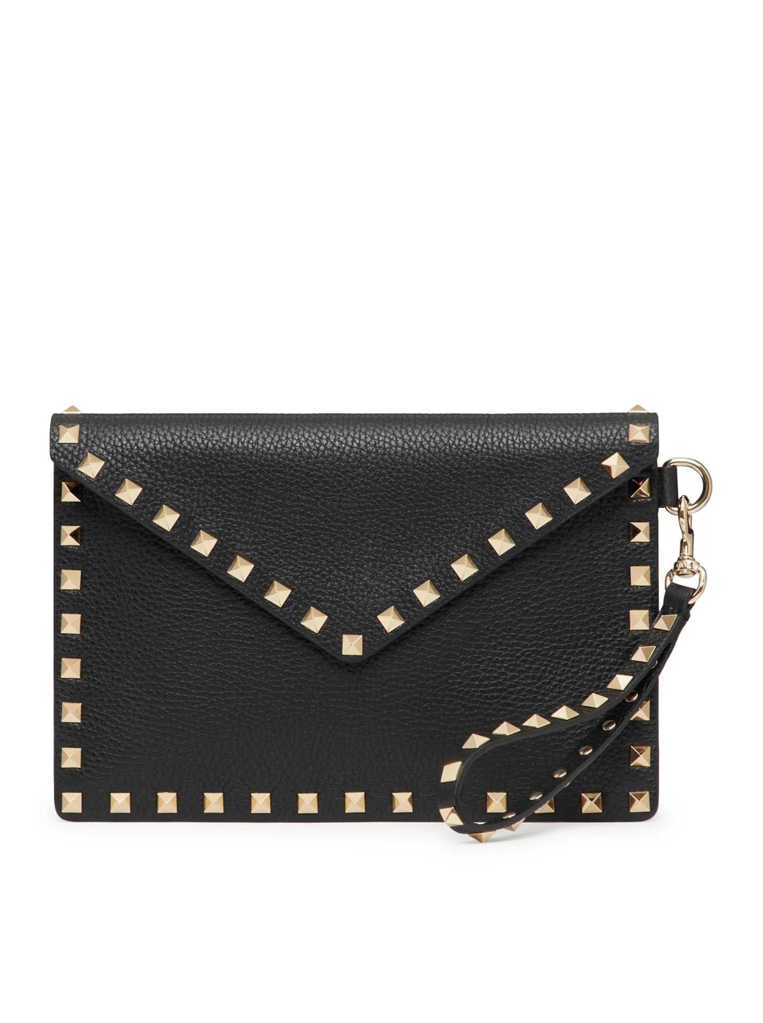 ROCKSTUD POUCH IN GARNET CALFSKIN - Valentino Garavani - Woman | Suitnegozi INT