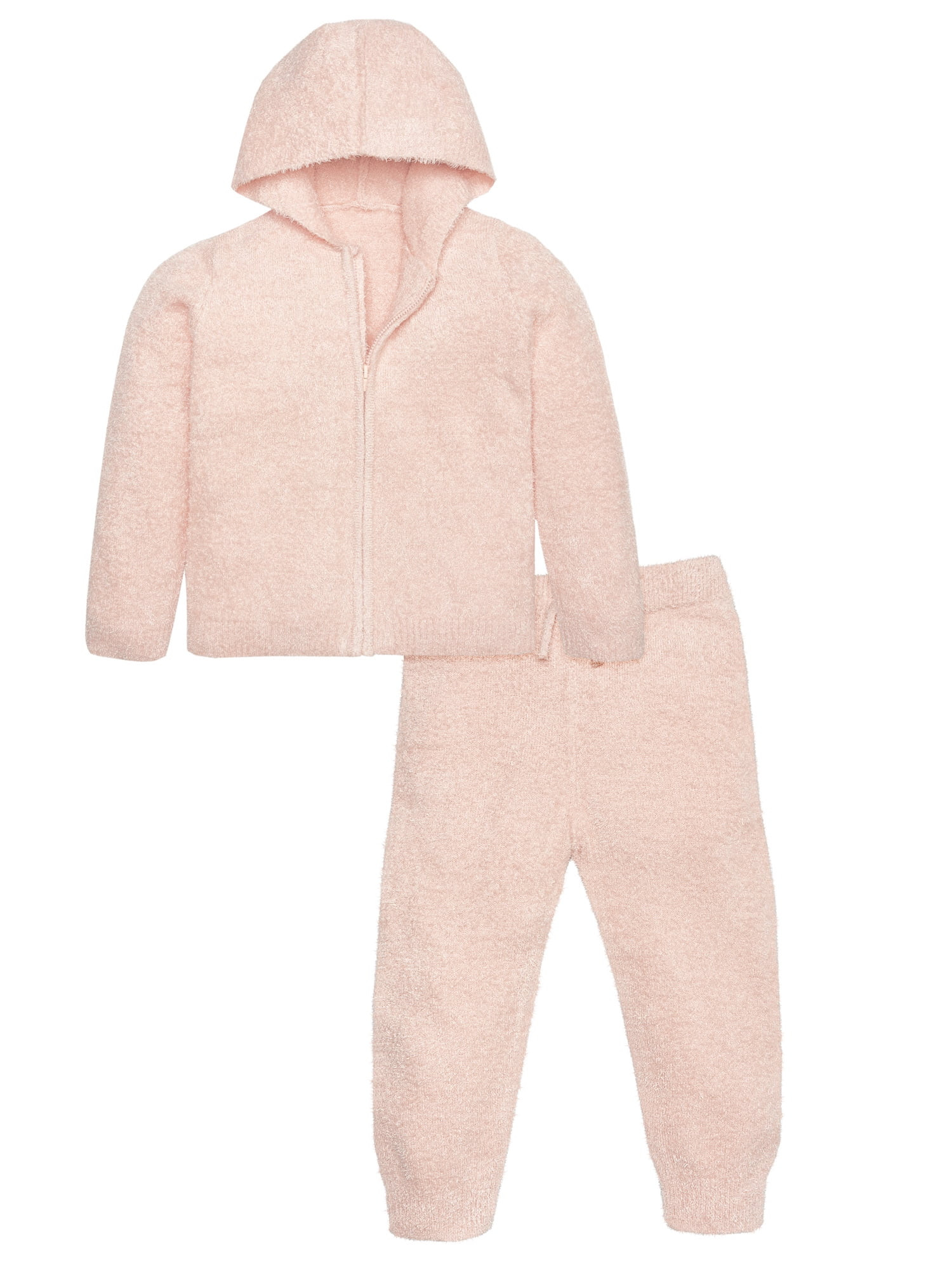 Modern Moments By Gerber Toddler Unisex Cozy Zip up Hoodie & Jogger, 2-Piece Outfit Set, 12M - 5T | Walmart (US)