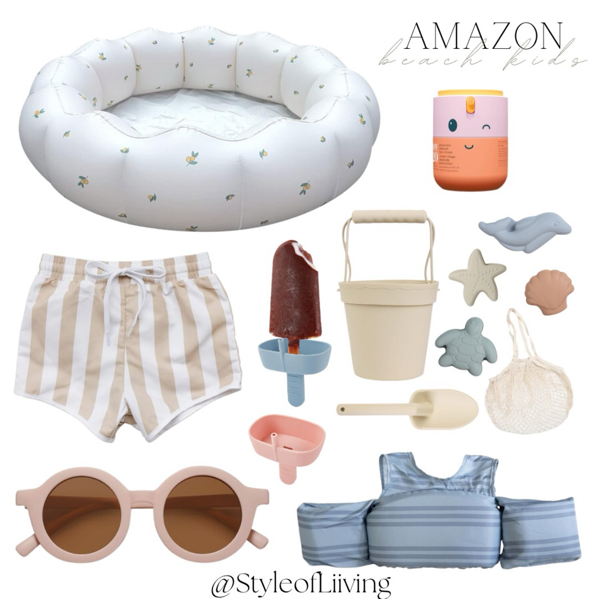 Amazon kid finds! Summer beach and pool toys, floaties, inflatable blow up pool, sunglasses for toddlers, sand castle toys, swim bottoms boys, sunscreen, popsicle holders!

#LTKFamily #LTKSwim #LTKKids