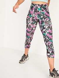 High-Waisted PowerPress Crop Leggings for Women | Old Navy (US)