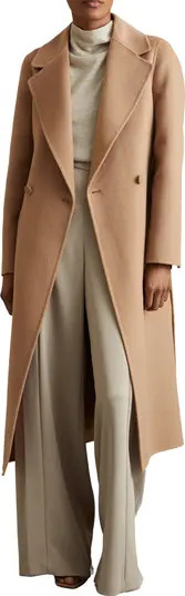 Reiss Lucia Belted Wool Blend Coat | Nordstrom | Nordstrom