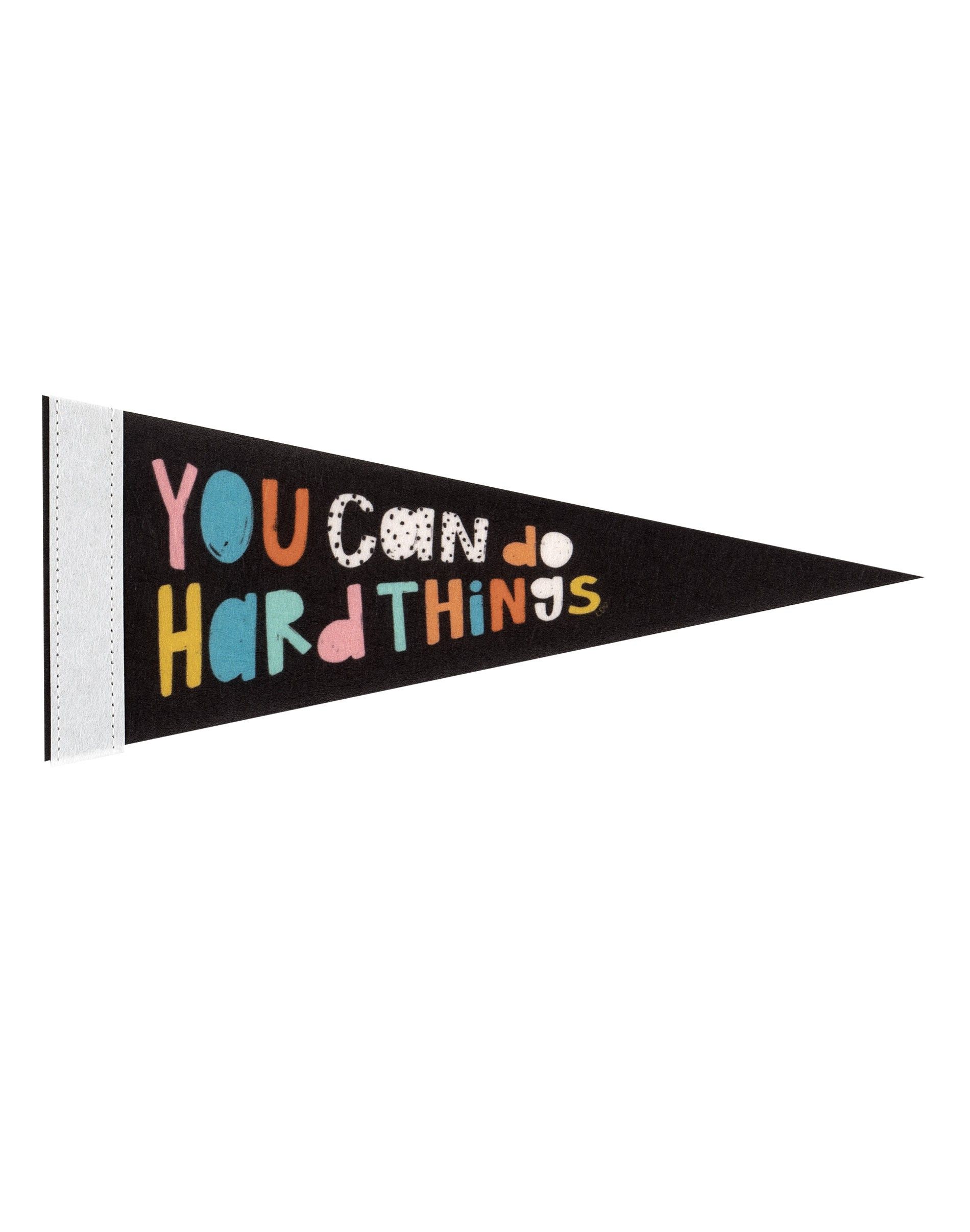 Mini You Can Do Hard Things Pennant Flag | Callie Danielle
