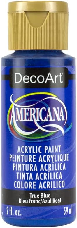 DecoArt Americana Acrylic Paint, 2 Fl Oz (Pack of 1), True Blue | Amazon (US)