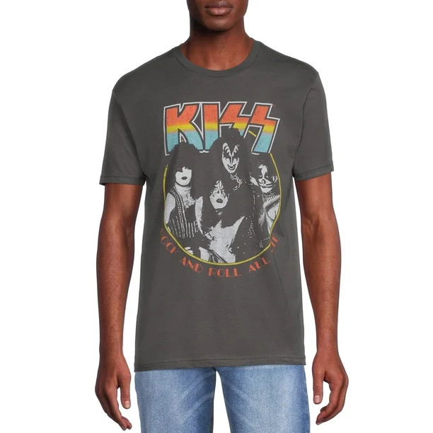 KISS Men's & Big Men's Group Graphic Print Band T-Shirts, 2-Pack, Sizes S-3XL | Walmart (US)