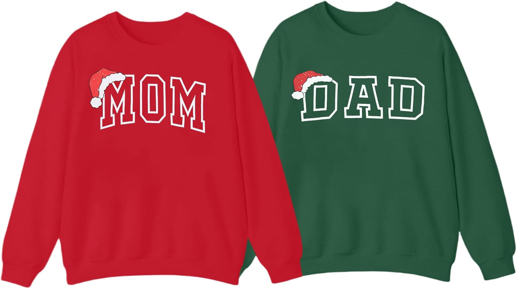 ASTANFY Couples Christmas Sweaters Mom and Dad Sweatshirts Family Christmas Shirts Long Sleeve | Amazon (US)
