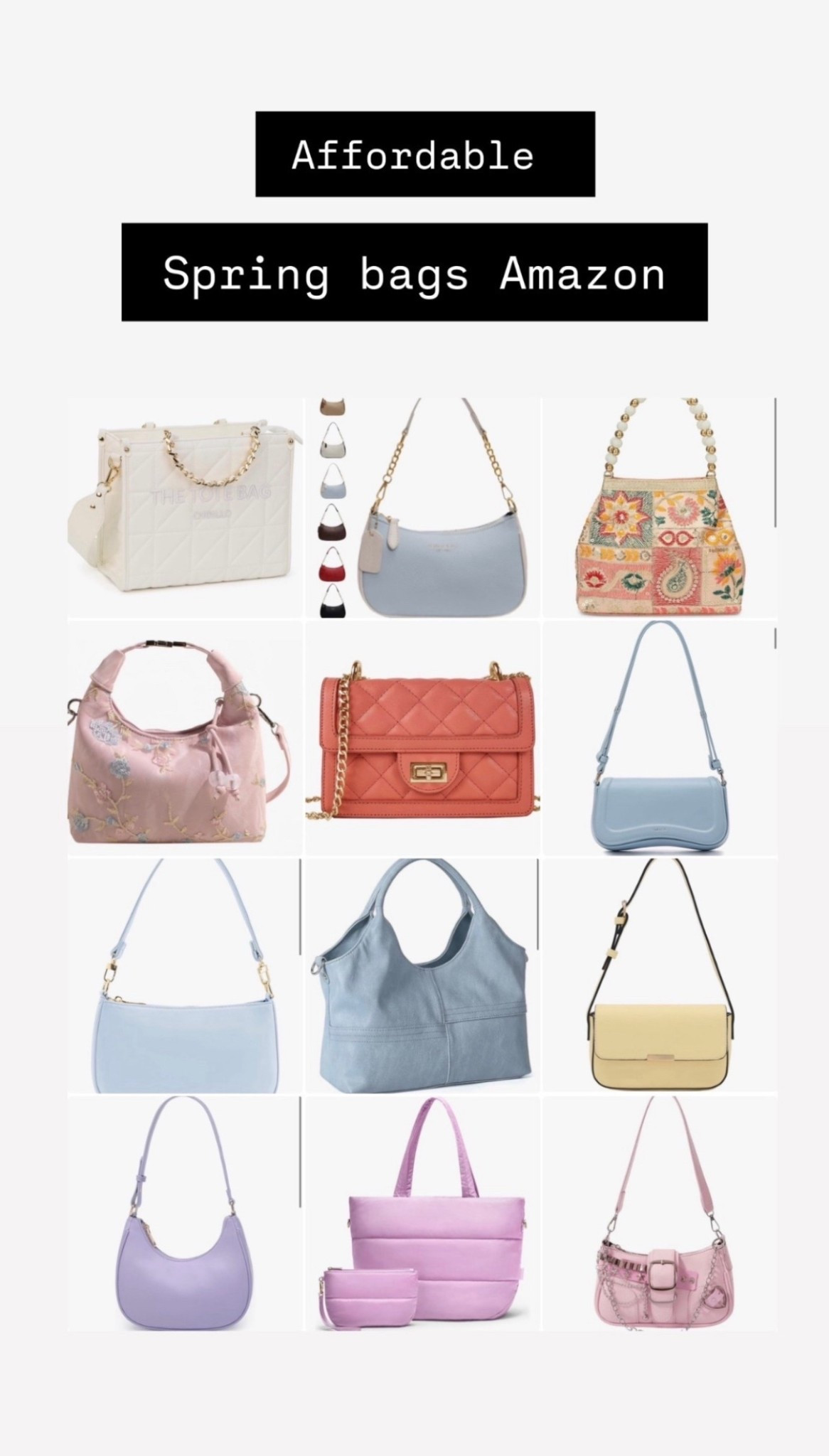 Spring handbags and purses from Amazon 
