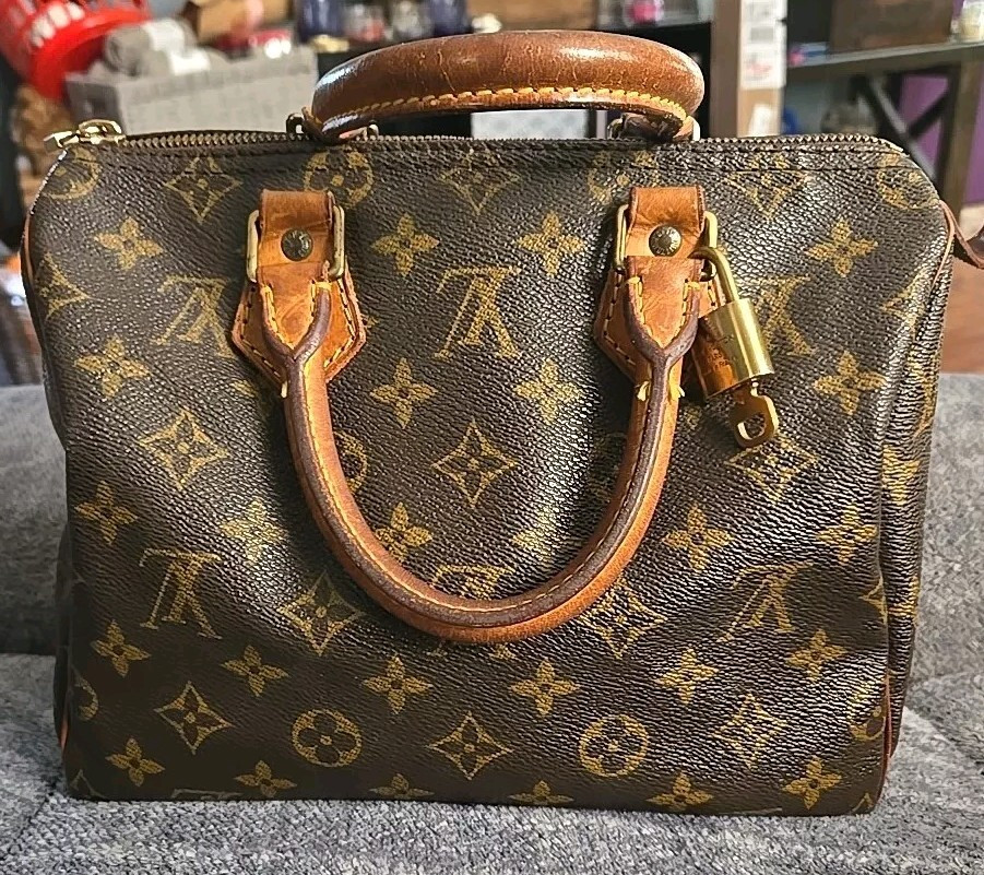 Louis Vuitton Speedy 25 Monogram Vintage Handbag GUC With Lock & Key #305  | eBay | eBay US