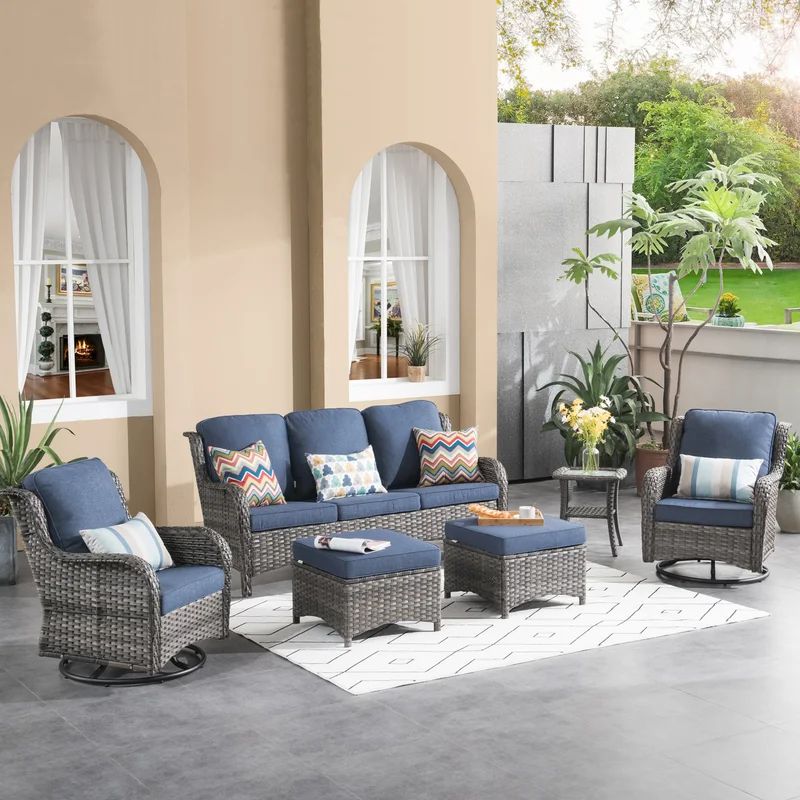 Guillen 5 - Person Outdoor Seating Group with Cushions | Wayfair North America