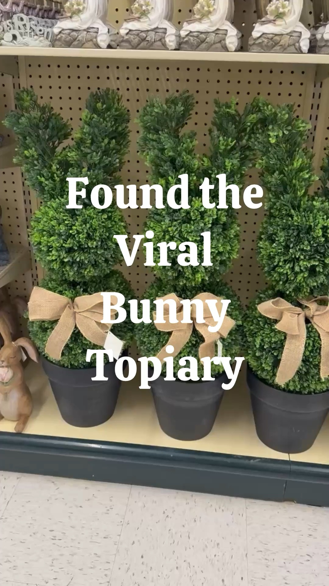 Viral bunny topiary for Easter has been spotted  

#LTKSeasonal #LTKHome #LTKWatchNow