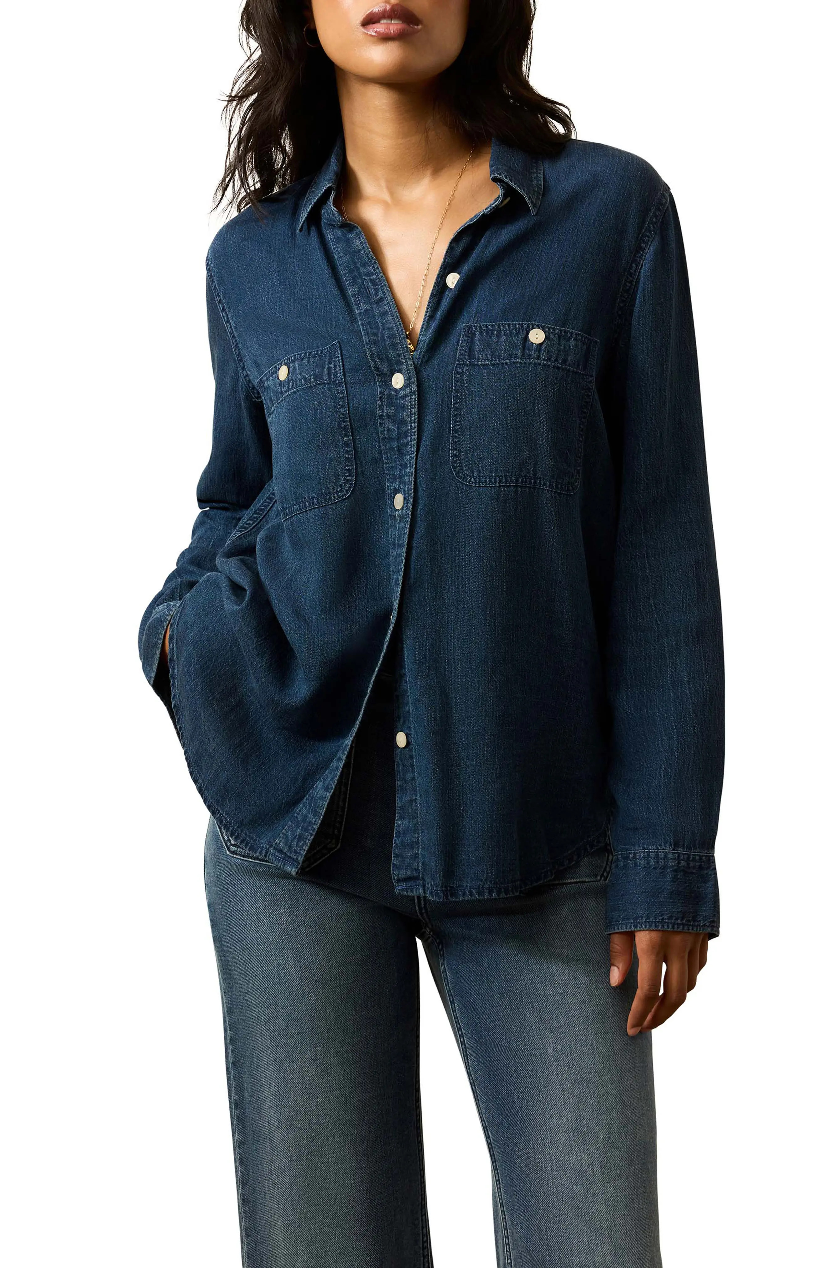 Tried & True Chambray Classic Shirt (Women) | Nordstrom | Nordstrom