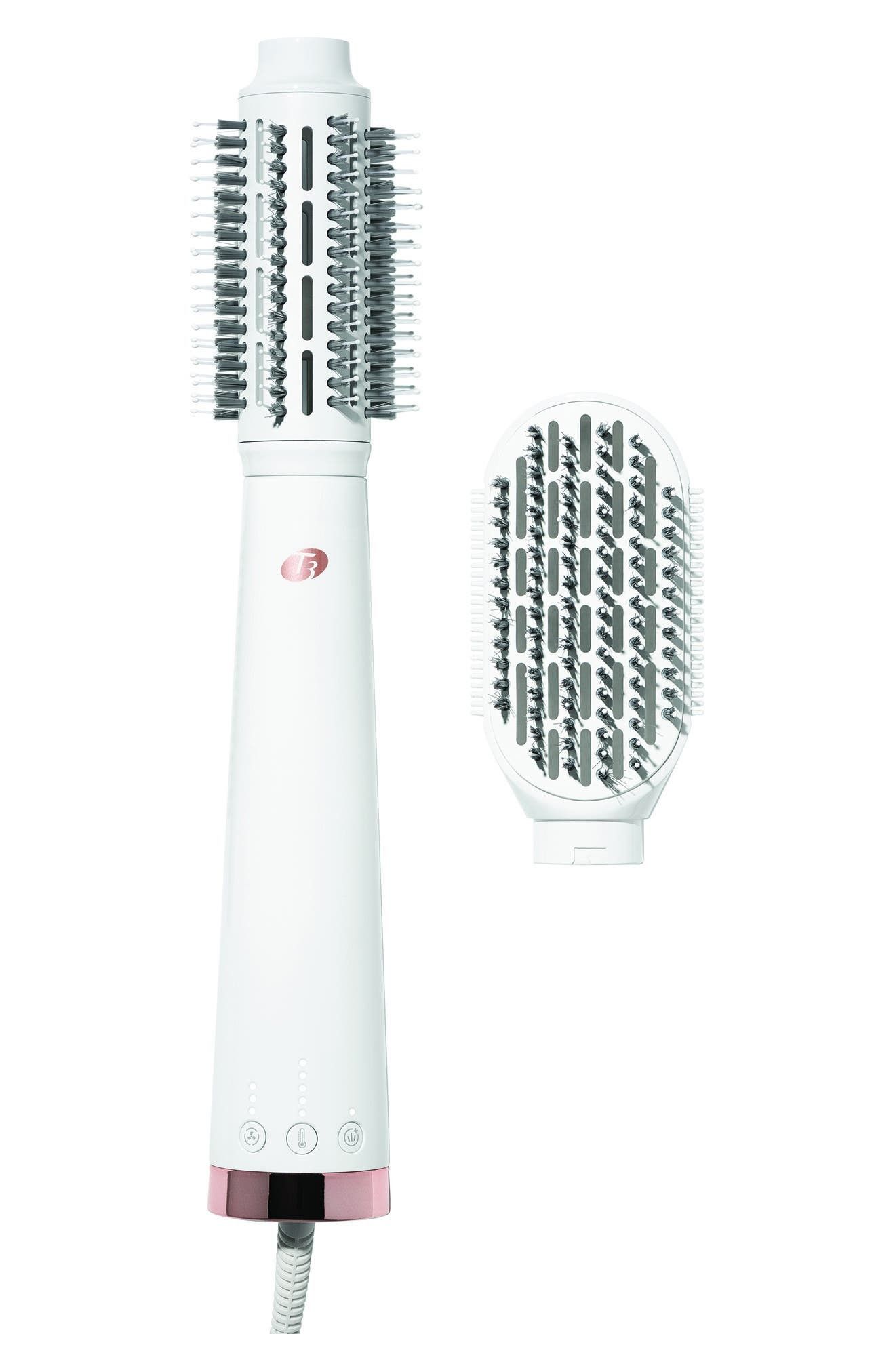 T3 AireBrush Duo Blow Dry Brush in White at Nordstrom | Nordstrom