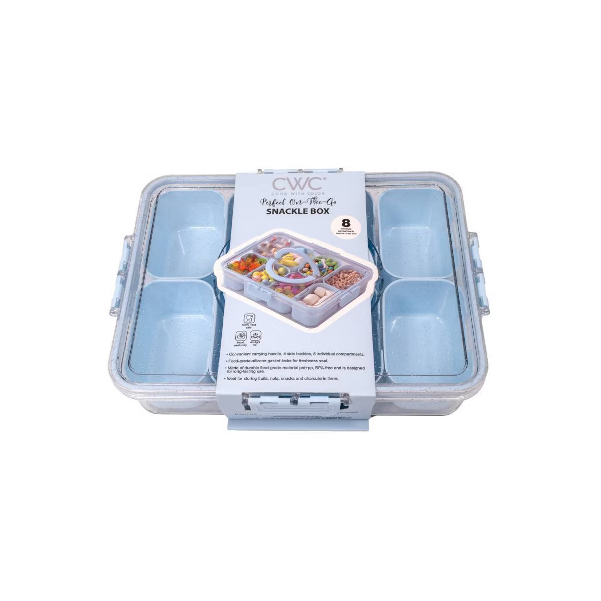 Cook With Color Sparkle Snack Box Food Storage Container | Target