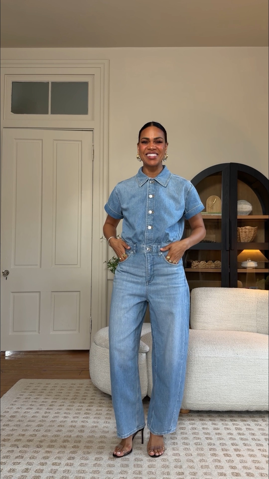 The PERFECT Lightweight denim for summer. It’s the Spanx Supersmooth Authentic 360 lightweight and it’s PERFECTION! I’m wearing small, my true size. Regular length. I’m 5’4”. These jeans feel like the most comfy tissue weight - soft with a tiny bit of stretch and just enough shape and structure. USE MY CODE ANNAGXSPANX for 15% off your first order and free shipping - only applies to regular price items :) 

#LTKootd #LTKSeasonal