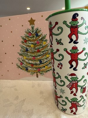 Starbucks x Roller Rabbit Stainless Steel Tumbler Cup Holiday Monkey 2025 | eBay US