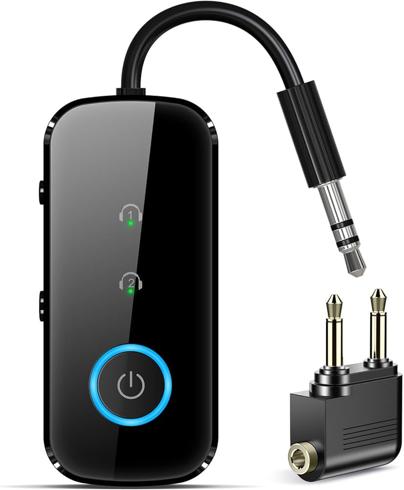 Premium Pro Bluetooth 5.4 Transmitter Receiver,Airplane Audio Adapter,Wireless Transmitter for TV... | Amazon (US)