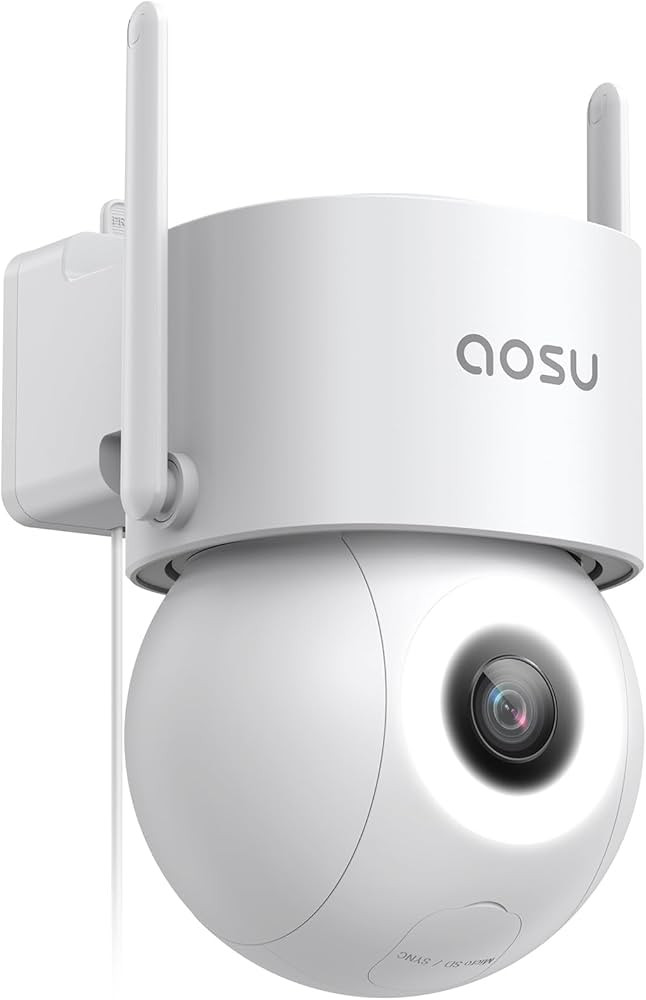 AOSU 3K Wired Security Camera Outdoor - Smart 24/7 Recording WiFi Camera for Home Security w/Soun... | Amazon (US)