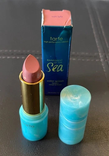 NEW Tarte SALT LYFE Rainforest Of The Sea Color Splash Lipstick 0.12 oz Nude HTF | eBay US