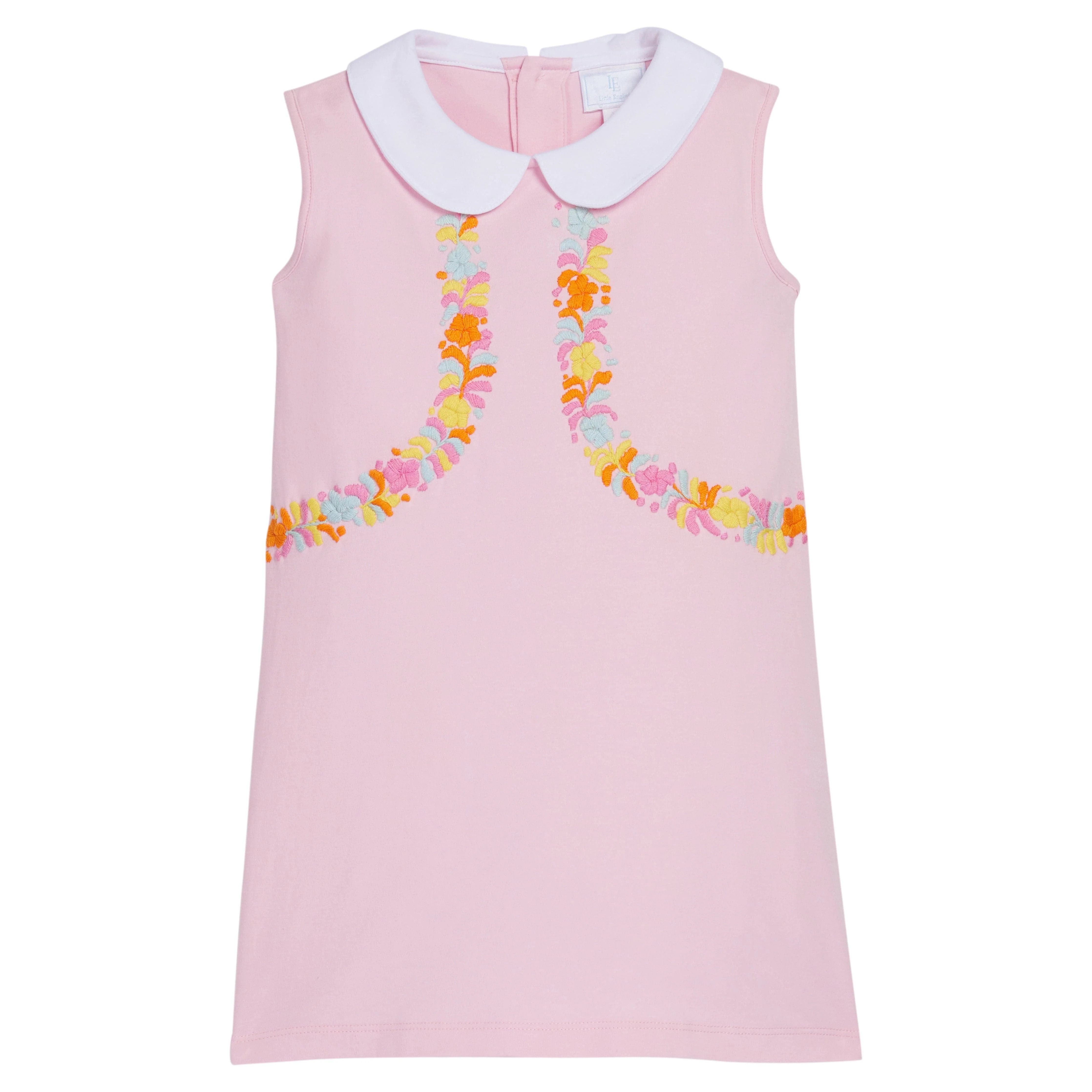 Embroidered Sleeveless Libby Dress - Light Pink | Little English
