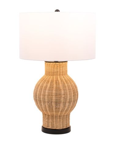 Woven Rattan Table Lamp | TJ Maxx