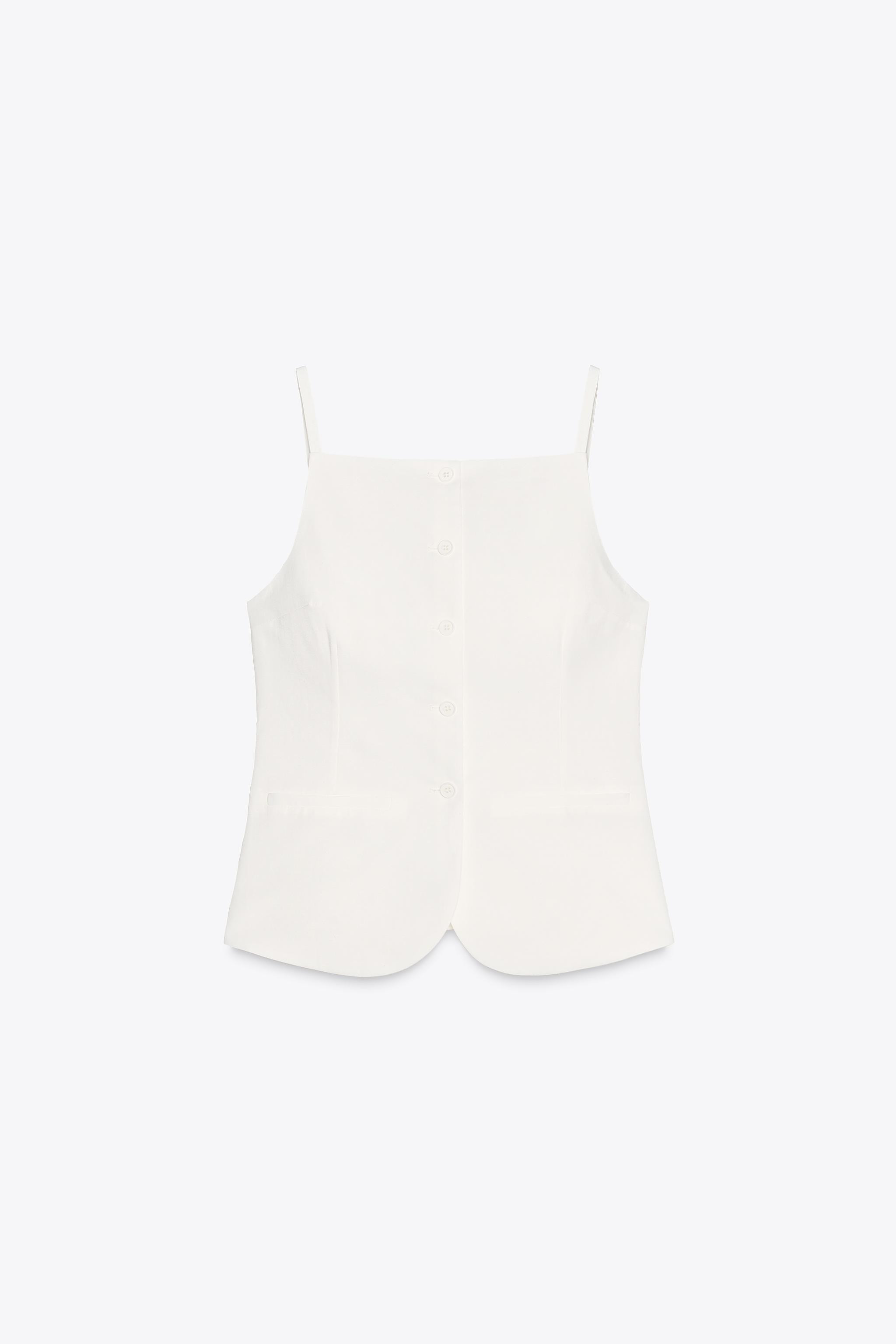 BUTTON VEST TOP | Zara US