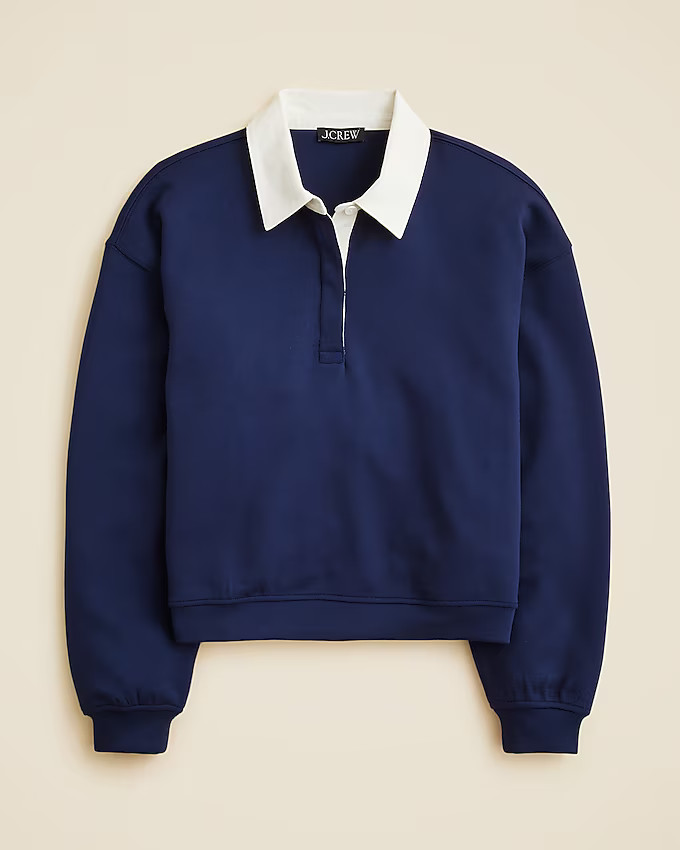 Scuba-knit rugby sweatshirt | J. Crew US