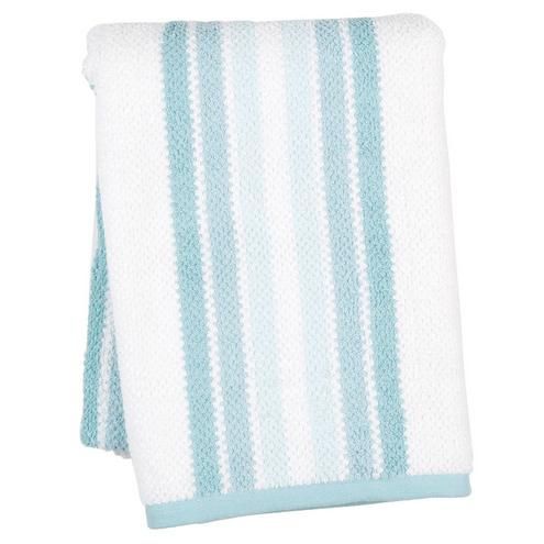 27 x 54 Pastel Striped 100% Cotton Towel - Green--4200349223511   | Burkes Outlet | bealls