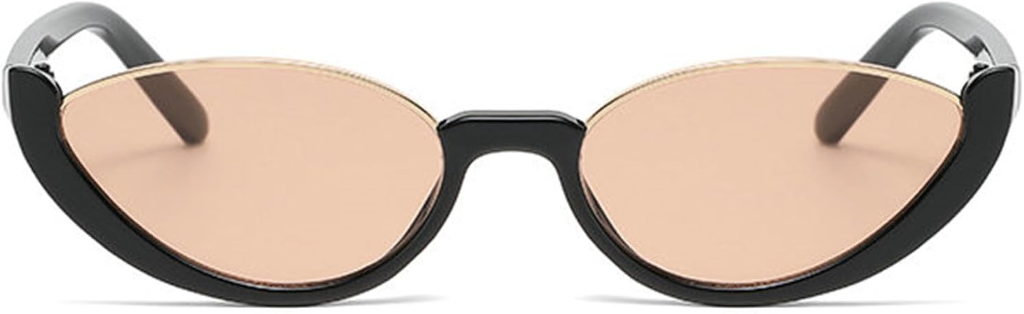 willochra Small Frames Cat Eye Sunglasses Women Rivet Vintage Shades Sun Glasses Female Fashion E... | Amazon (US)