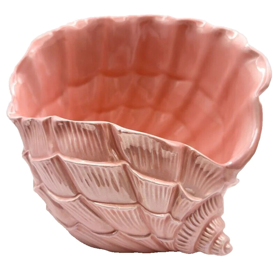 Mid Century Rosenthal Netter Pink Conch Shell Planter Cachepot | Etsy (US)