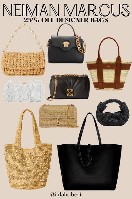 Neiman Marcus - 25% off designer bags🤩

Summer fashion, spring fashion, purse, bags, straw bags, designer bag, trending 

#LTKsalealert #LTKitbag #LTKstyletip