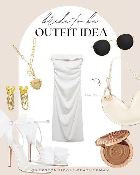 Bride to be outfit idea from revolve & mango ✨🩵

#LTKBeauty #LTKStyleTip #LTKWedding