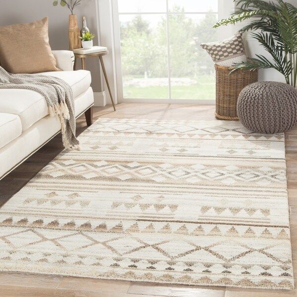 Hand-Knotted Tribal Neutral Area Rug - 8' x 11' | Bed Bath & Beyond