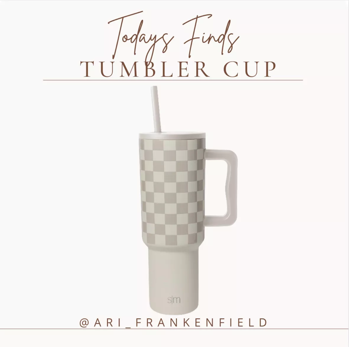 love this simple modern 40 oz tumbler 🫶🏼 🔗 in my storefront! 🌿 #