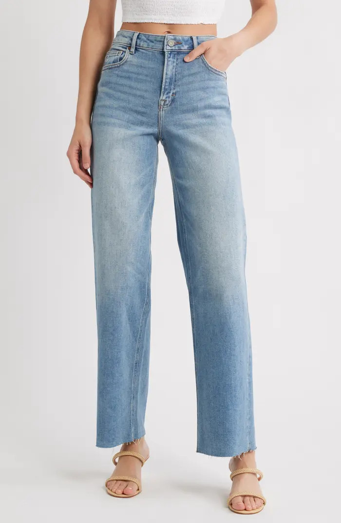 HIDDEN JEANS Straight Leg Dad Jeans | Nordstrom | Nordstrom