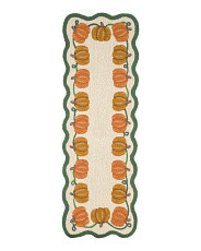 20x60 Scalloped Pumpkin Runner | TJ Maxx