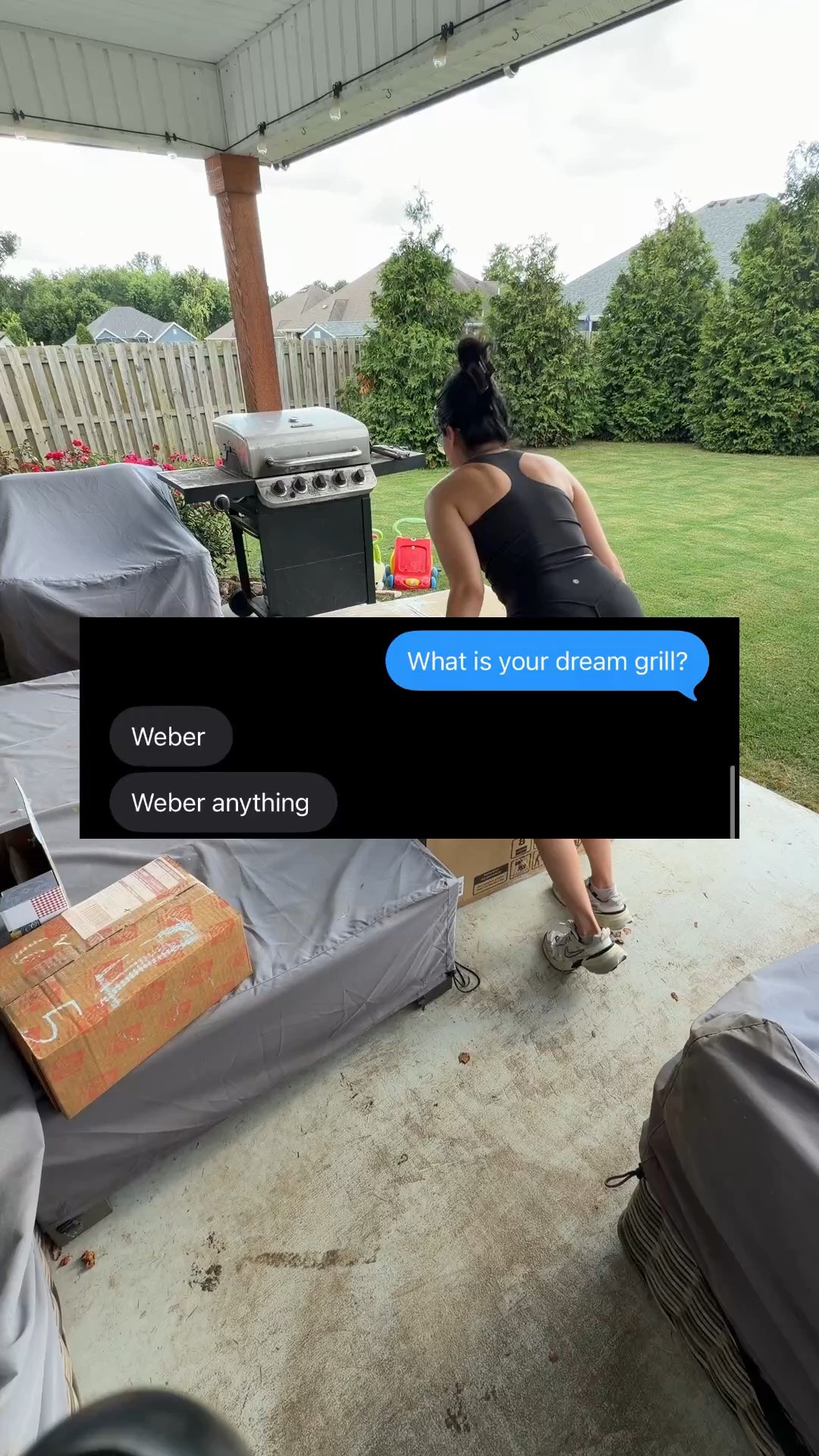 Turns out assembling a grill isn’t just a “dad job.” 😂🔥 I surprised my husband with the Weber Grills Genesis E-315 for Father’s Day and fully expected the setup process to be a nightmare… but it was actually way easier than I thought.

If a sleep-deprived mom of two can put this thing together, you can too.😅👏🏽

Can’t wait for all the backyard dinners, burgers, and summer nights ahead.

#LTKmomlife #LTKfoodie #LTKHome