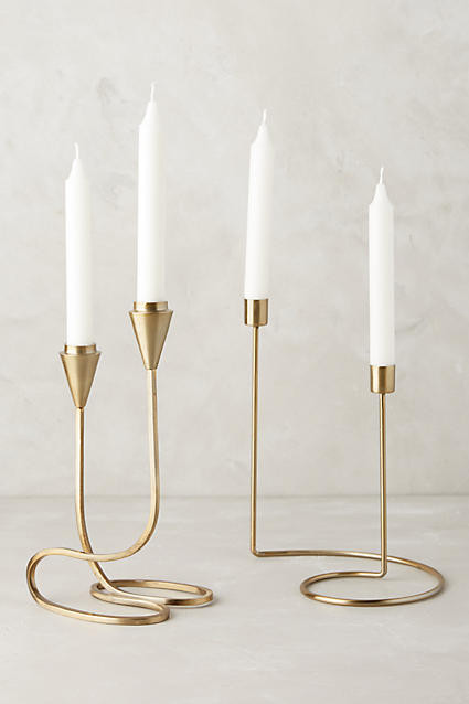 Cursive Candlestick | Anthropologie (US)