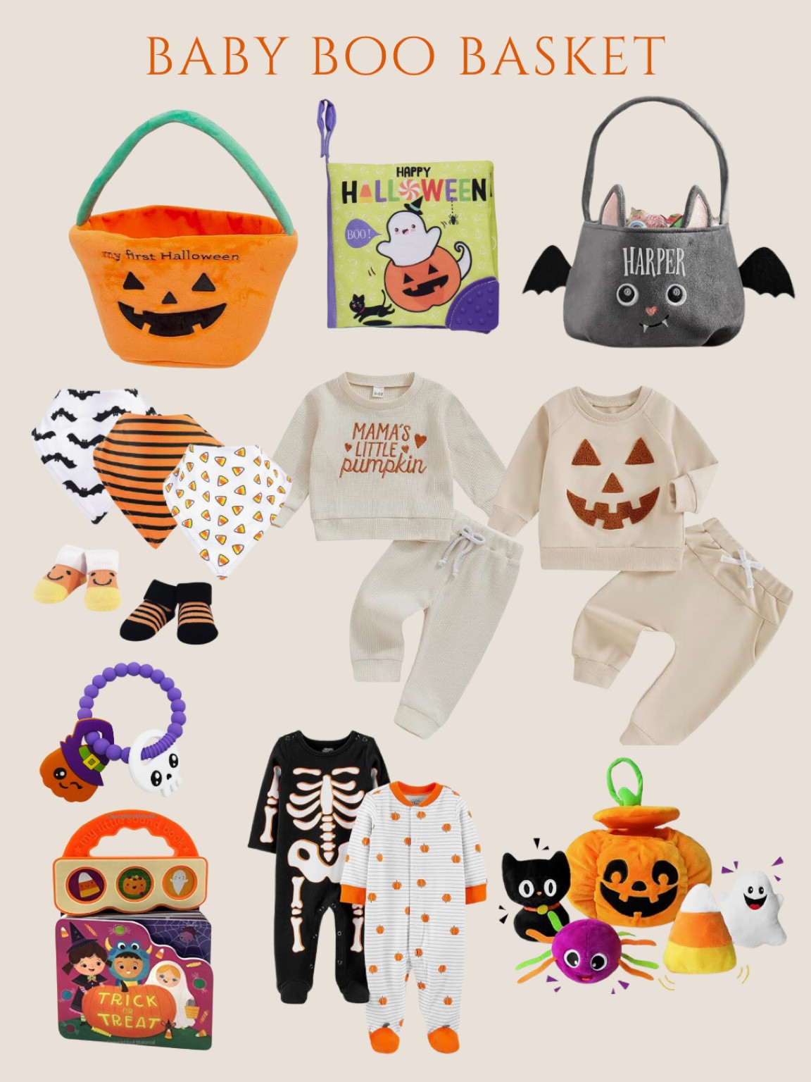 Baby boo basket 
Baby Halloween toys 
Amazon Halloween finds 

#LTKHalloween #LTKSeasonal #LTKBaby