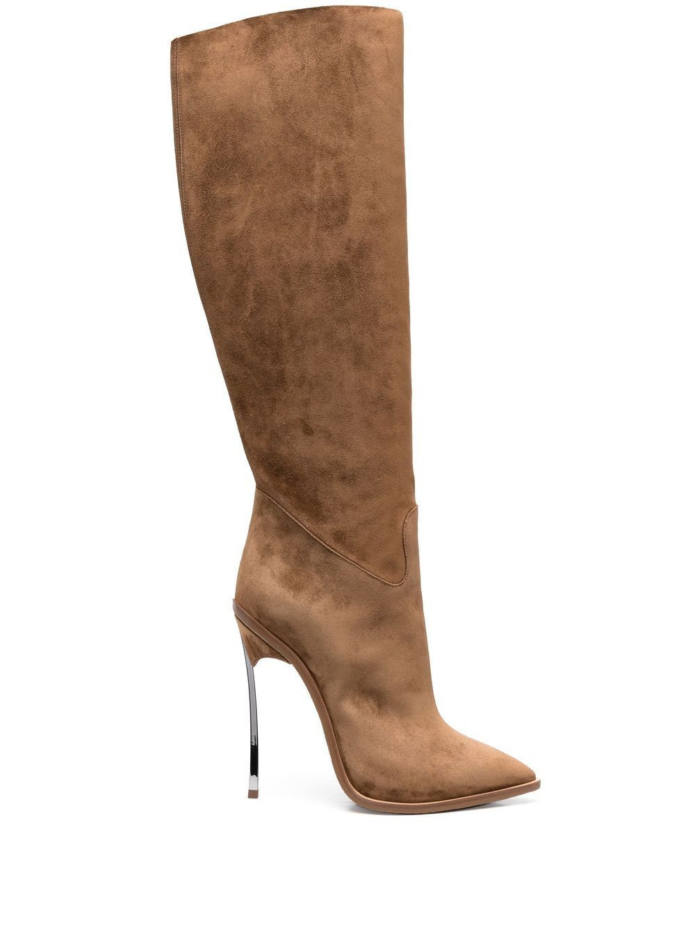 Casadei suede stiletto boots - Brown | Farfetch Global