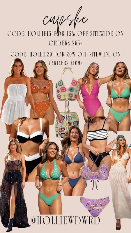 Swimsuits and coverups from Cupshe



#LTKtravel #LTKswim #LTKstyletip